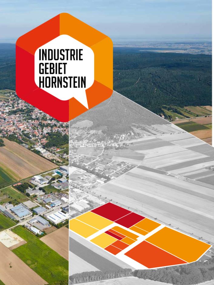Plan des Industriegebietes Hornstein mit Unternehmensauflistung 2018